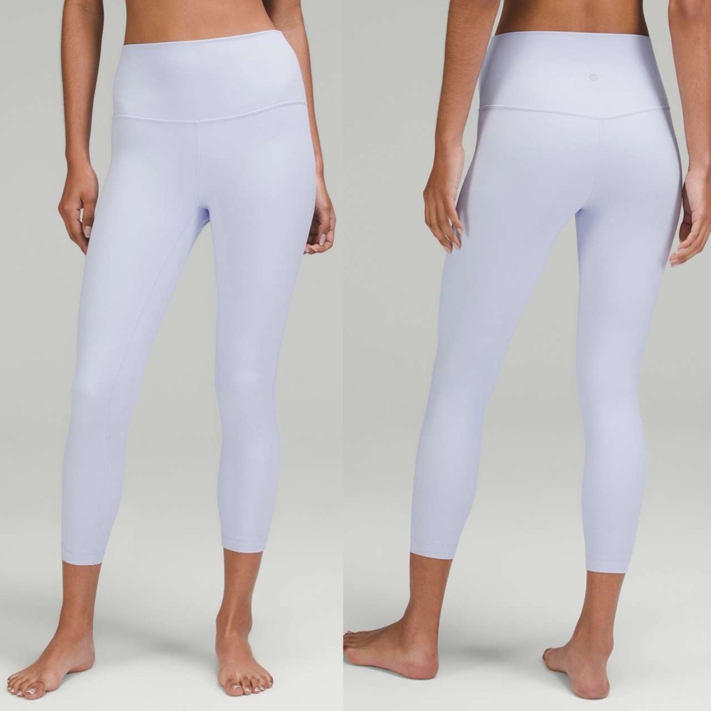 Lululemon Align High-Rise Crop Sz 8/23" In Pastel Blue